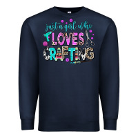 Navy just a girl who loves crafting Premium Sweatshirt - AdoDesignShop