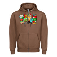 Chestnut teacher coffee cups Zipper Hoodie - Zillion Design Studio