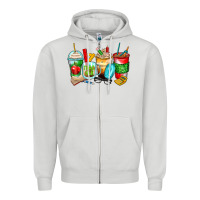 Dove Grey teacher coffee cups Zipper Hoodie - Zillion Design Studio
