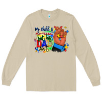 Mushroom my child is non verbal but his dad aint afro hand Long Sleeve Tee - RanaPortraitStore