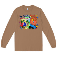 Toasted Coconut my child is non verbal but his dad aint afro hand Long Sleeve Tee - RanaPortraitStore