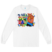 White my child is non verbal but his dad aint afro hand Long Sleeve Tee - RanaPortraitStore