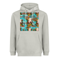 Moon Dust charolais cow seamless pattern Heavyweight Hoodie - HRA Design Shop