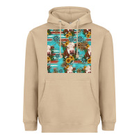 Mushroom charolais cow seamless pattern Heavyweight Hoodie - HRA Design Shop