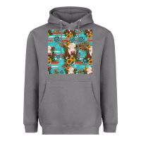 Storm charolais cow seamless pattern Heavyweight Hoodie - HRA Design Shop