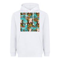 White charolais cow seamless pattern Heavyweight Hoodie - HRA Design Shop