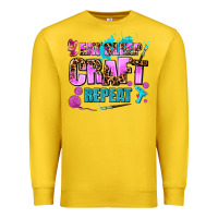 Lemon eat sleep craft repeat Premium Sweatshirt - AdoDesignShop