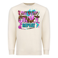 Sandshell eat sleep craft repeat Premium Sweatshirt - AdoDesignShop