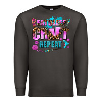 Smoke eat sleep craft repeat Premium Sweatshirt - AdoDesignShop
