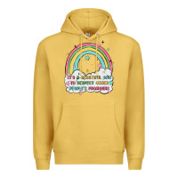 Antique Gold beautiful day to respect pronouns Premium Hoodie - MaliasSmallBusiness