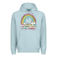 Blue Mist beautiful day to respect pronouns Premium Hoodie - MaliasSmallBusiness