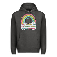 Charcoal Heather beautiful day to respect pronouns Premium Hoodie - MaliasSmallBusiness