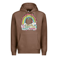Chestnut beautiful day to respect pronouns Premium Hoodie - MaliasSmallBusiness