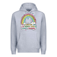 Heather Grey beautiful day to respect pronouns Premium Hoodie - MaliasSmallBusiness