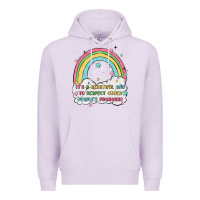 Lilac beautiful day to respect pronouns Premium Hoodie - MaliasSmallBusiness
