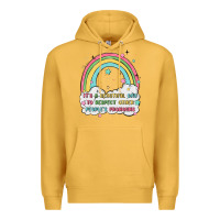 Mustard beautiful day to respect pronouns Premium Hoodie - MaliasSmallBusiness