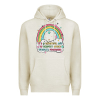 Oatmeal Heather beautiful day to respect pronouns Premium Hoodie - MaliasSmallBusiness