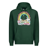 Sports Green beautiful day to respect pronouns Premium Hoodie - MaliasSmallBusiness