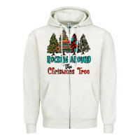 Rocking Around The Christmas Tree, Rocking, Around The, Christmas Tree Zipper Hoodie | Teevron