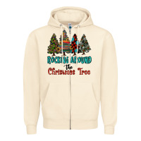 Sandshell rocking around the christmas tree, Rocking, Around The, Christmas Tree Zipper Hoodie - RanaPortraitStore