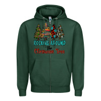 Sports Green rocking around the christmas tree, Rocking, Around The, Christmas Tree Zipper Hoodie - RanaPortraitStore