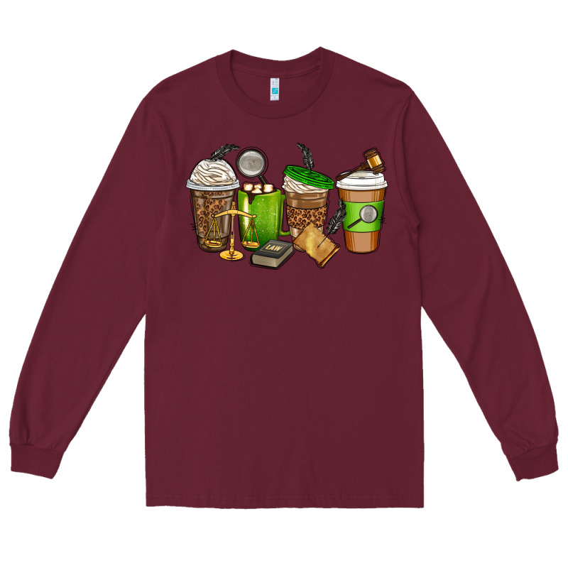 Lawyer Coffee Cups Long Sleeve Tee by texasbilliewilder | Teevron