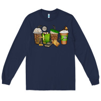 Navy lawyer coffee cups Long Sleeve Tee - texasbilliewilder