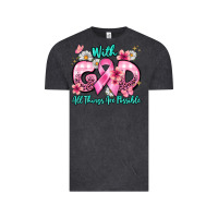 Vintage Black with god all things are possible Vintage Tee - BarkalooDesign