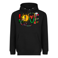 Black summer nurse Heavyweight Hoodie - CowhideDigitalArt