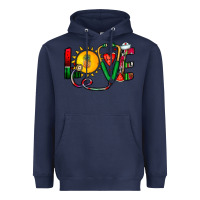 Navy summer nurse Heavyweight Hoodie - CowhideDigitalArt
