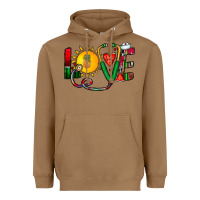 Toasted Coconut summer nurse Heavyweight Hoodie - CowhideDigitalArt