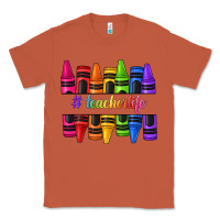 Copper teacher life crayons Classic Tee - texasbilliewilder