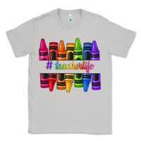 Moon Dust teacher life crayons Classic Tee - texasbilliewilder