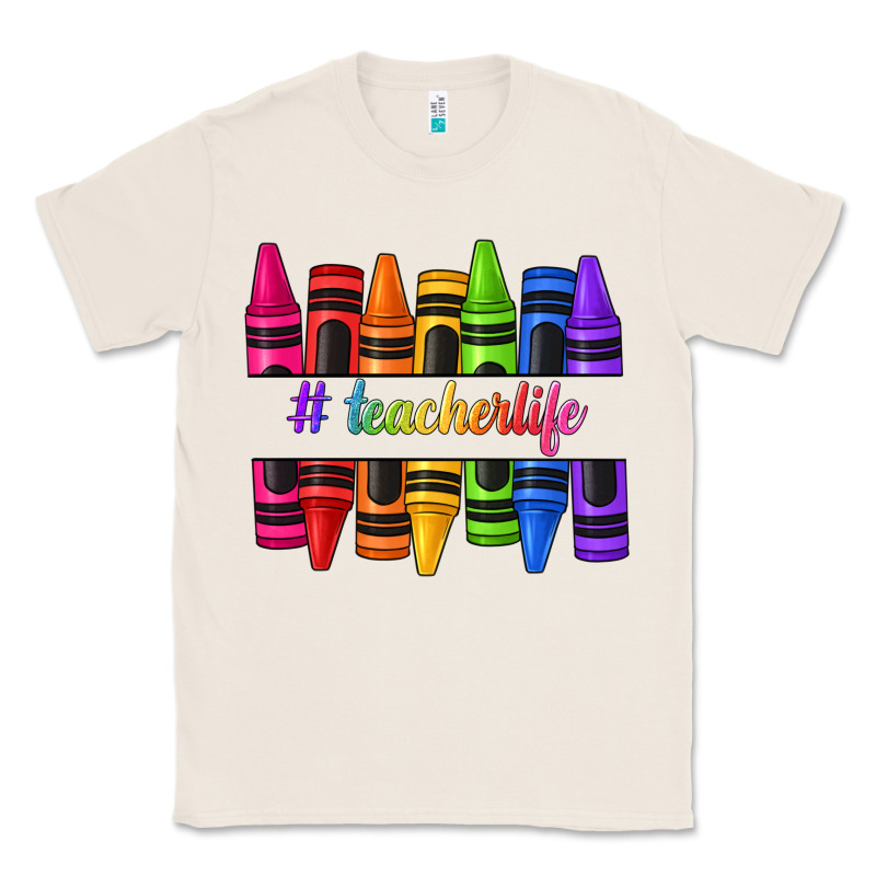 Teacher Life Crayons Classic Tee by texasbilliewilder | Teevron
