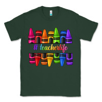Sports Green teacher life crayons Classic Tee - texasbilliewilder