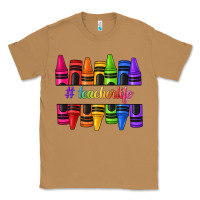 Toasted Coconut teacher life crayons Classic Tee - texasbilliewilder