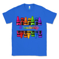 True Royal teacher life crayons Classic Tee - texasbilliewilder