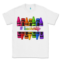 White teacher life crayons Classic Tee - texasbilliewilder