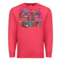 Cardinal crafting is my therapy Premium Sweatshirt - AdoDesignShop