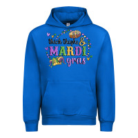 Cobalt thick thighs mardi gras Urban Hoodie - MaliasSmallBusiness