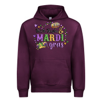 Mauve Wine thick thighs mardi gras Urban Hoodie - MaliasSmallBusiness