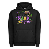 Pigment Black thick thighs mardi gras Urban Hoodie - MaliasSmallBusiness