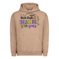 Pigment Burro thick thighs mardi gras Urban Hoodie - MaliasSmallBusiness
