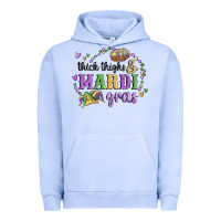 Pigment Grape Ice thick thighs mardi gras Urban Hoodie - MaliasSmallBusiness