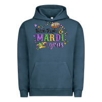 Pigment Midnight Navy thick thighs mardi gras Urban Hoodie - MaliasSmallBusiness