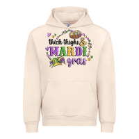 Sandshell thick thighs mardi gras Urban Hoodie - MaliasSmallBusiness
