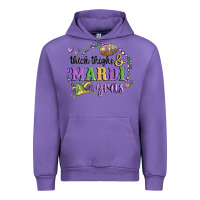 Tulip thick thighs mardi gras Urban Hoodie - MaliasSmallBusiness