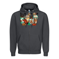 Smoke dog coffee cups Zipper Hoodie - Zillion Design Studio