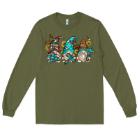 Army Green western cross gnomes Long Sleeve Tee - Zillion Design Studio