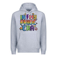 Heather Grey in my pride era Premium Hoodie - MaliasSmallBusiness